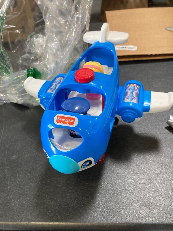 Photo 1 of Fisher-Price Little People Musical Toddler Toy Travel Together Airplane with Lights Sounds & 2 Figures for Ages 1+ Years