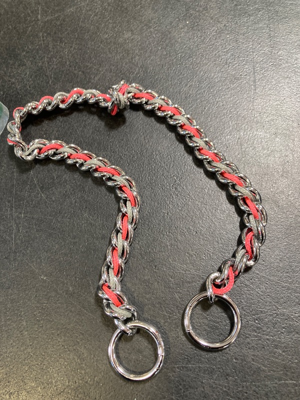 Photo 1 of Terrain D.O.G. Laced Chain Slip Collar, 24-inch x 3.9 mm, Pink/Gray