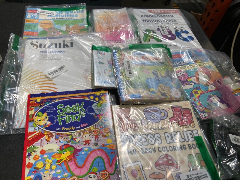 Photo 1 of BAG LOT. MISC. ITEMS / ACTIVITIES FOR KIDS
---FINAL SALE / NO RETURNS ---