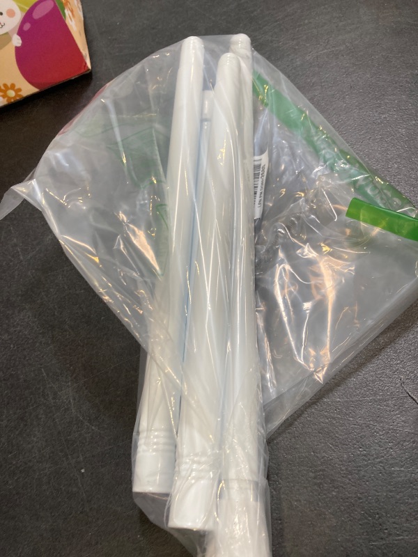 Photo 1 of Tension Curtain Rod 30 To 64 Inch White Tension Rods Adjustable Spring Loaded Curtain Rods 7/8" Curtain Rods No Drilling Tension Rods For Windows Bedroom Closet Doorway Door