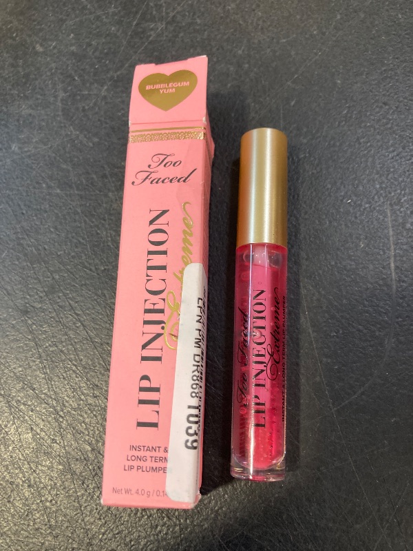 Photo 1 of Too Faced Lip Injection Extreme Lip Plumper | Long Lasting Lip Plumping Serum, 0.14 Fl Oz, Bubblegum yum