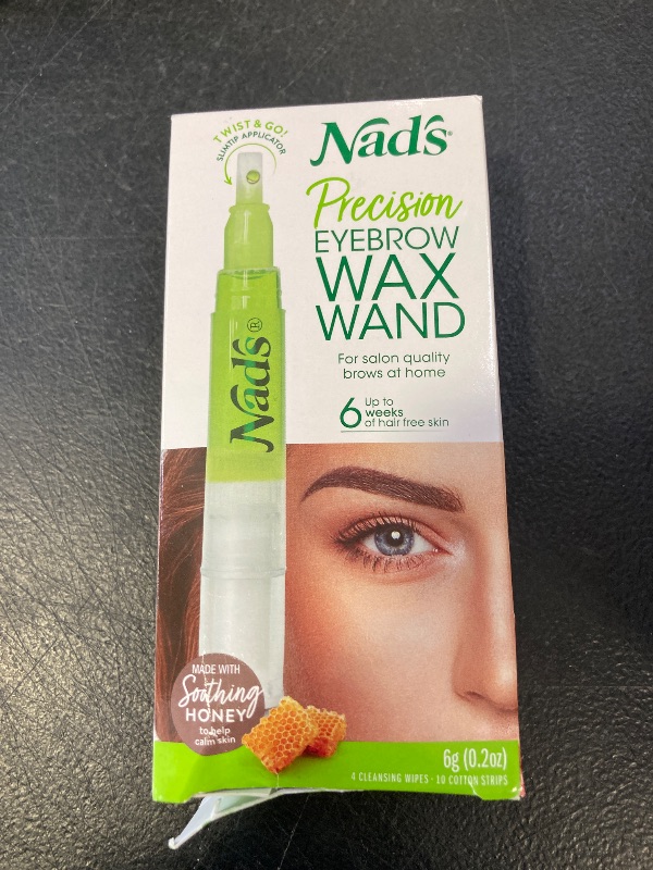 Photo 1 of Nad's Eyebrow Shaper Wax Kit Eyebrow Facial Hair Removal Delicate Areas Cotton Strips, Cleansing Wipes, 0.2 Ounce (Pack of 1)