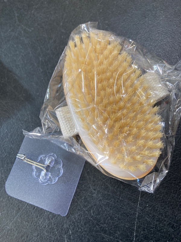 Photo 1 of POPCHOSE Dry Brushing Body Brush, Natural Bristle Dry Skin Exfoliating Brush Body Scrub for Flawless Skin, Cellulite Reduction, Lymphatic Drainage and Blood Circulation Improvement