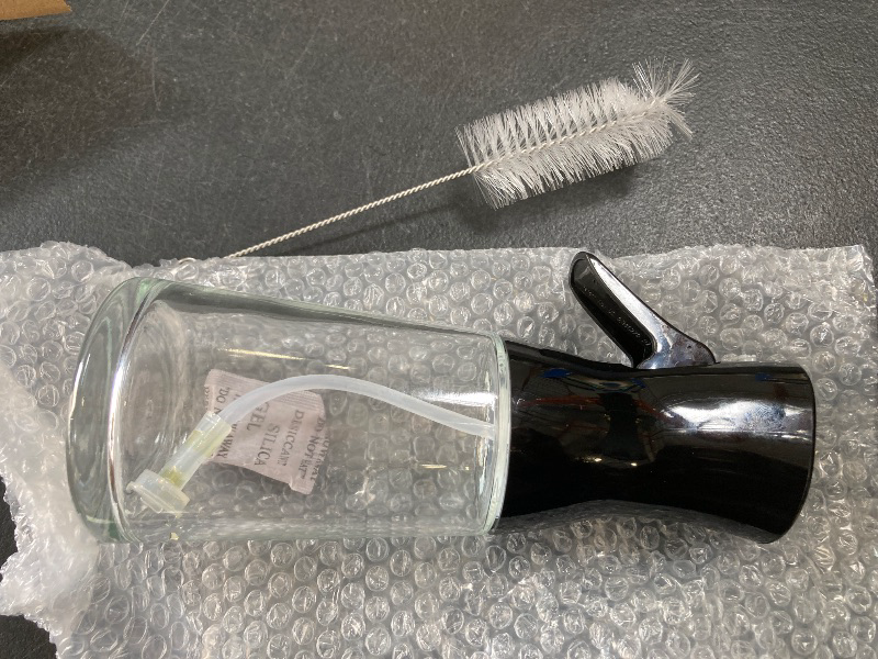 Photo 1 of 180ml Glass Olive Oil Sprayer with Brush for Cooking - Thick Glass, Strong Spray Force