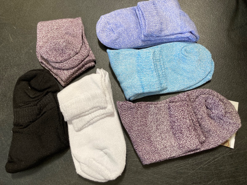 Photo 1 of Pembrook Bamboo Viscose Diabetic Socks for Women & Men - 6 Pairs Ankle Socks for Swollen Feet | Neuropathy Socks | Edema Neuropathy Socks for Women | Diabetic Socks Women 9-12
