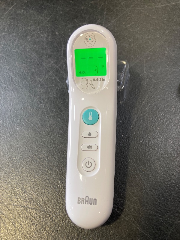 Photo 1 of Braun No Touch 3-in-1 Thermometer, Measures Forehead, Liquid and Food Temps, Professional Accuracy and Color Coded Fever Guidance for Babies, Kids, Toddlers and Adults, FSA and HSA Eligible