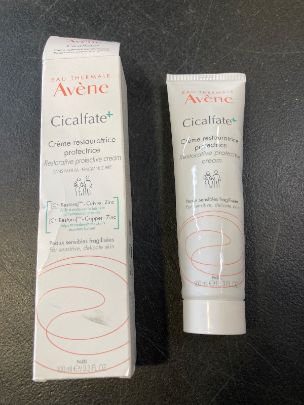 Photo 1 of Avène Cicalfate+ Restorative Protective Cream, postbiotic skincare for sensitive skin, helps restore skin barrier, face and body, safe for infants, children and adults, 3.3 Fl Oz