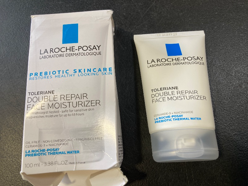 Photo 1 of La Roche-Posay Toleriane Double Repair Face Moisturizer, Daily Moisturizer Face Cream with Ceramide and Niacinamide for All Skin Types, Oil Free, Fragrance Free