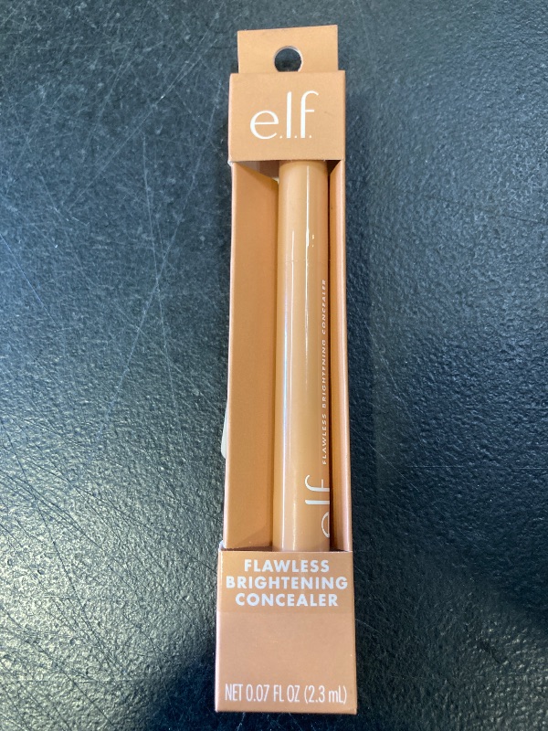 Photo 1 of e.l.f. Flawless Brightening Concealer, Illuminating & Highlighting Face Makeup, Conceals Dark Under Eye Circles, Tan 41 W, 0.07 Fl Oz