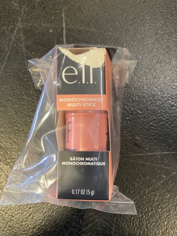 Photo 1 of e.l.f. Monochromatic Multi Stick, Luxuriously Creamy & Blendable Color, For Eyes, Lips & Cheeks, Glistening Peach, 0.17 Oz (5g)