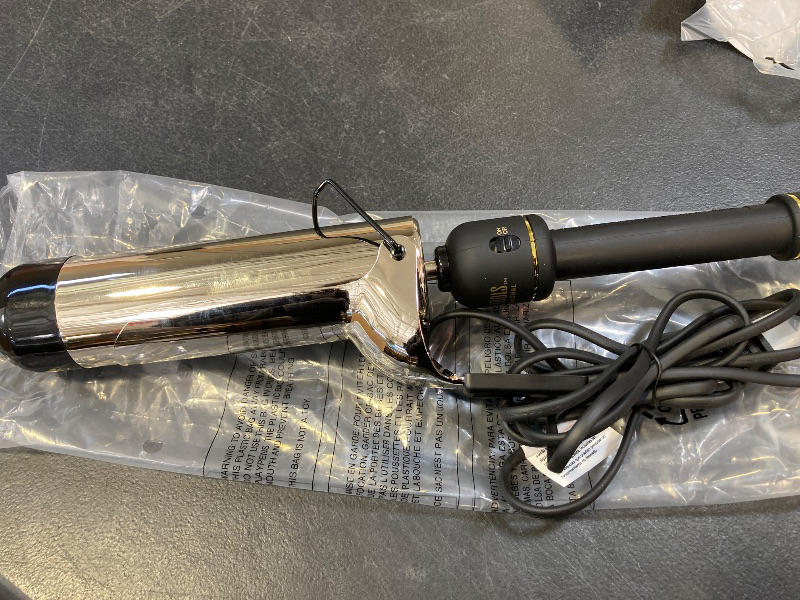 Photo 1 of HOT TOOLS New and Improved 24K Gold Professional 2" Extended Barrel Curling Iron with Clamp for Loose Bouncy Curls | 24K Gold Technology for Long-Lasting Results & Longer Barrel for Easy Styling