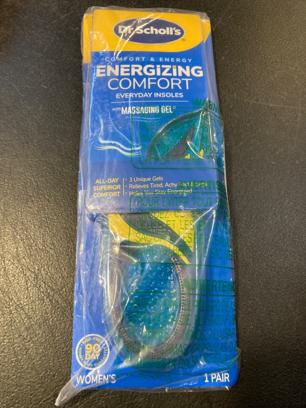Photo 1 of Dr. Scholl’s Energizing Comfort Women’s Everyday Insoles with Massaging Gel - Clinically Proven, All-Day Energy and Comfort Inserts with Patented Triple Gel Design - Shock Absorbing, Arch Support