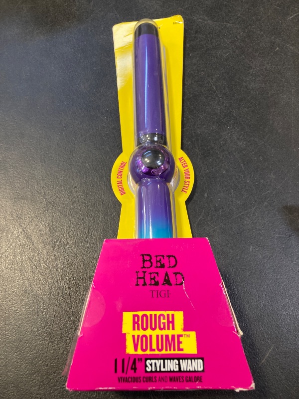 Photo 1 of Bed Head Rough Volume Digital Hair Curling Wand | Fast Heat Up and Massive Shine, (1-1/4 in)