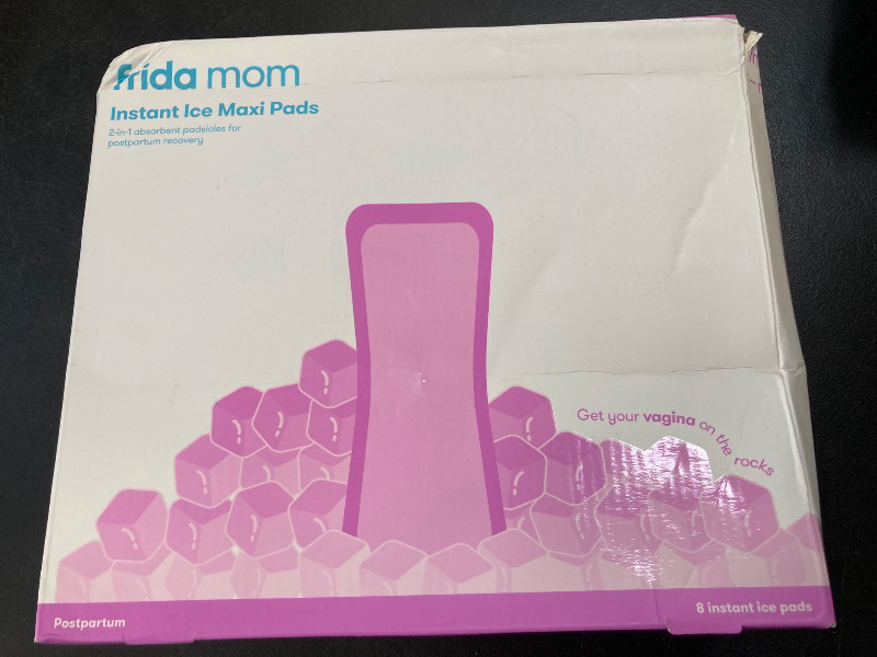 Photo 1 of Frida Mom 2-in-1 Postpartum Pads, Absorbent Perineal Ice Maxi Pads, Instant Cold Therapy Packs and Maternity Pad in One