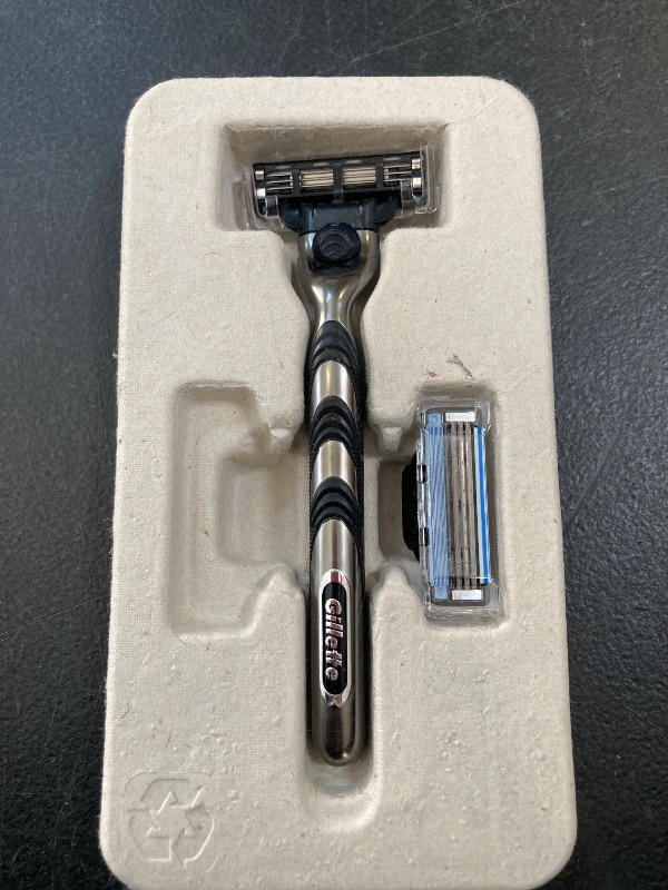 Photo 1 of Gillette Mach3 Razor for Men, 1 Razor Handle + 2 Blade Refills