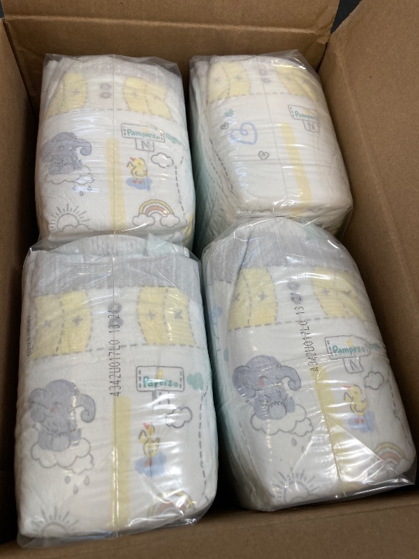 Photo 1 of Pampers Baby Diapers - Swaddlers - Size 0, 84 Count, Ultra Absorbent Disposable Newborn Diaper