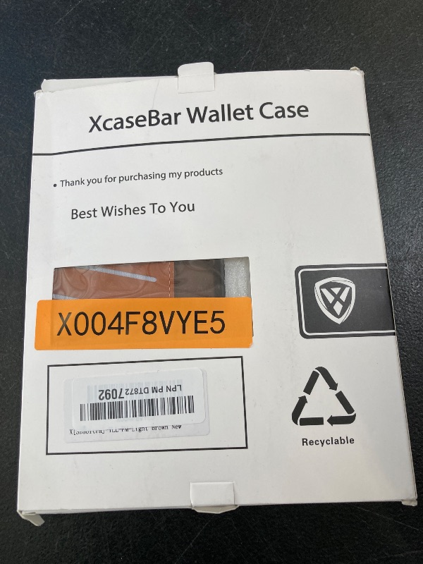 Photo 1 of XcaseBar Compatible with Samsung Galaxy S25 Ultra Wallet case with Zipper Credit Card Holder, Flip Folio Book PU Phone case Shockproof Cover Women Men for S25 Ultra case Light Brown