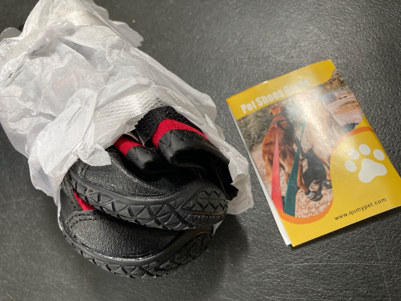 Photo 1 of QUMY Dog Shoes for Large Dogs, Medium Dog Boots & Paw Protectors for Winter Snowy Day, Summer Hot Pavement, Water-Resistant in Rainy Weather, Outdoor Walking, Indoor Hardfloors Skid-Resistant Sole