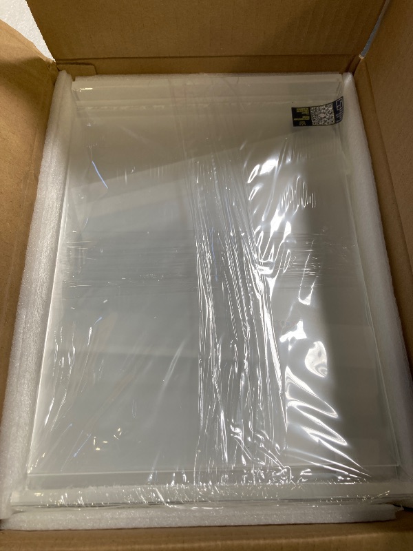 Photo 1 of 10 Pack Acrylic Sign Holder 8.5 x 11 Display Table Signs Stand, clear flyer stand 8.5 x 11 Double Sided T Shape Plastic for Picture Paper Frame Holder Home Office Menu Retail Show Fair