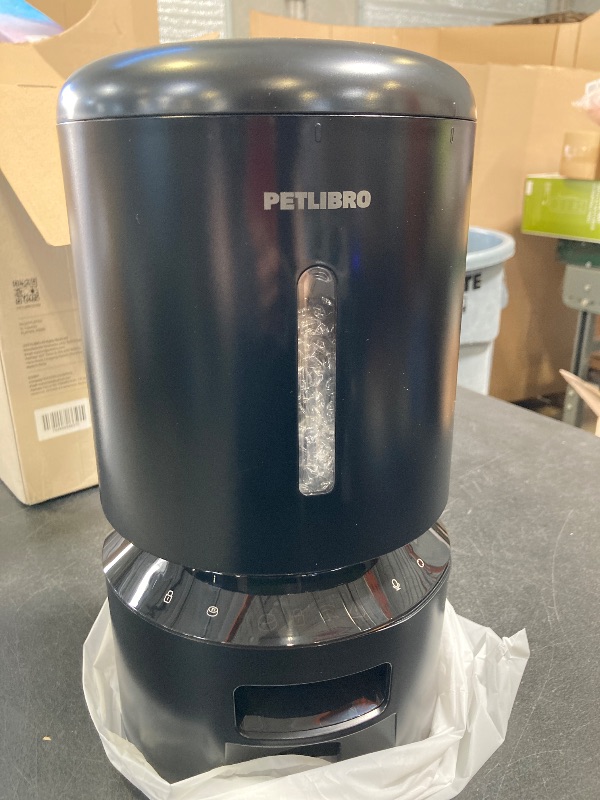 Photo 1 of PETLIBRO Automatic Cat Feeder, 5G WiFi Automatic Dog Feeder with Freshness Preservation, 5L Timed Cat Feeder with Low Food Sensor, Up to 10 Meals Per Day, Granary Pet Feeder for Cats, Black
