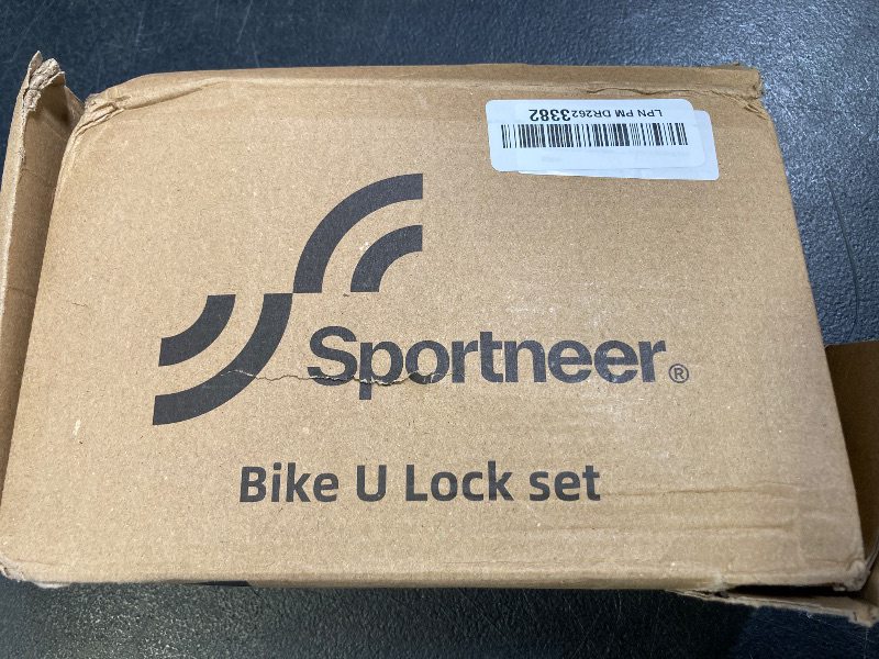 Photo 1 of Sportneer Bike Lock: Heavy Duty Anti Theft Bike U Lock with 5ft Security Steel Cable - 17mm Shackle Bicycle U-Locks with Keys & Sturdy Mounting Bracket for Road, Mountain, Electric & Folding Bike