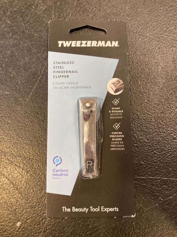 Photo 1 of Tweezerman Fingernail Clipper for Women and Men Stainless Steel
