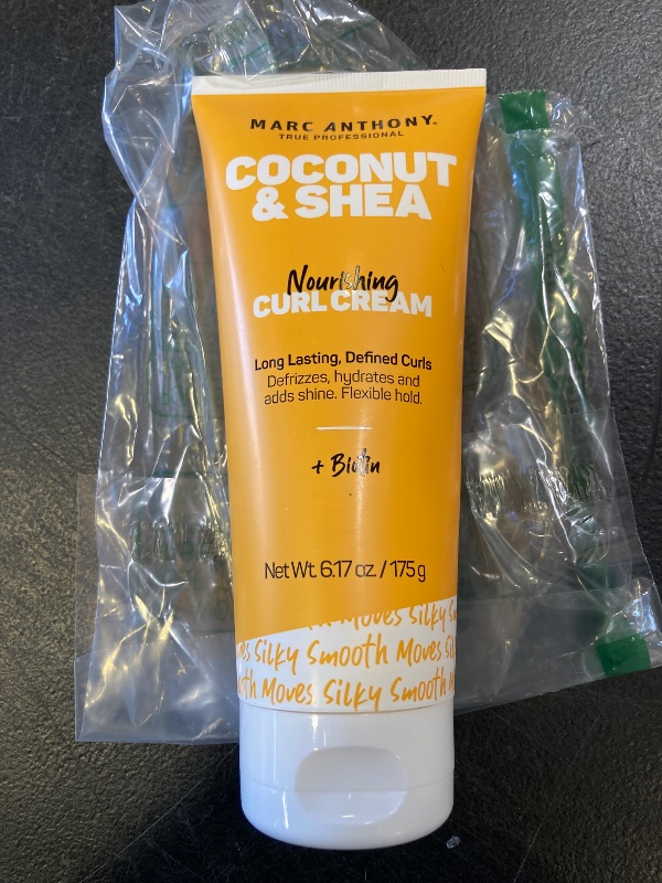 Photo 1 of Marc Anthony Nourishing Curl Cream, Coconut Oil & Shea Butter - Anti-Frizz Biotin Detangling Cream to Enhance Curls, Defrizz, Hydrate & Adds Shine - Color Safe & Sulfate Free Styling Product