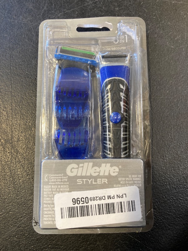 Photo 1 of Gillette Styler: Beard Trimmer, Men's Razor & Edger, All Purpose Styler, All-in-one Tool, Shave, Trim & Edge, Waterproof, Fusion Razors for Men / Styler, with 3 Comb Attachments