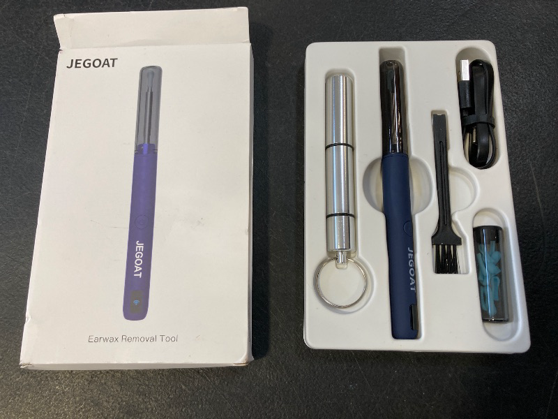 Photo 1 of JEGOAT Ear Wax Removal Tool Camera, Ear Cleaner with Camera, Ear Cleaning Kit 1296P HD Ear Scope, 6 LED Lights and 12 Ear Picks, Earwax Removal with Otoscope to Earify Earwax for iOS and Android