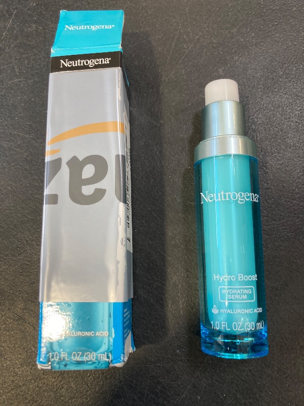 Photo 1 of Neutrogena Hydro Boost Hydrating Hyaluronic Acid Serum, Hydrating Face Moisturizer For Dry Skin, Oil-Free Non-Comedogenic Moisturizer, 1 FL OZ