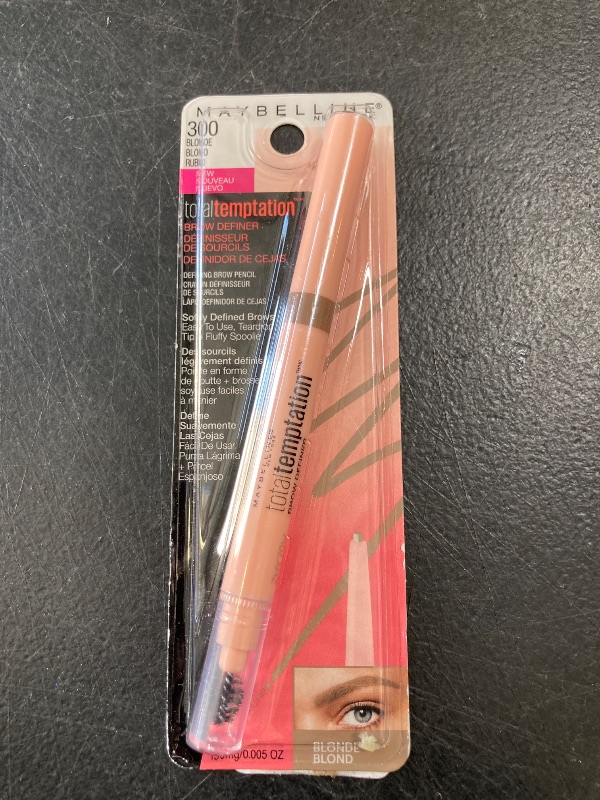 Photo 1 of Maybelline Total Temptation Eyebrow Definer Pencil, Deep Brown, 1 Count