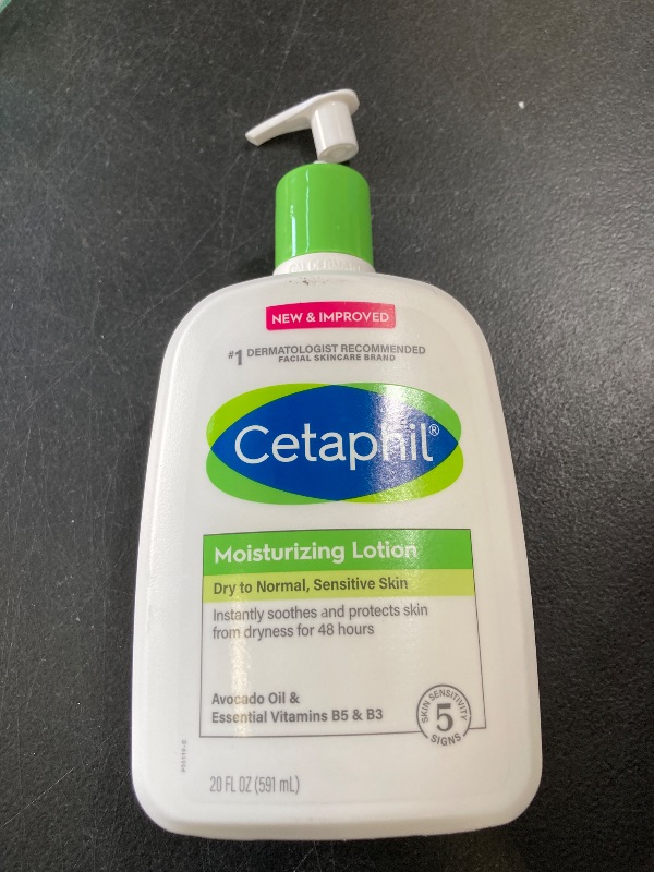 Photo 1 of Cetaphil Face & Body Moisturizer, Hydrating Moisturizing Lotion for All Skin Types, Suitable for Sensitive Skin, NEW 20 oz, Fragrance Free, Hypoallergenic, Non-Comedogenic