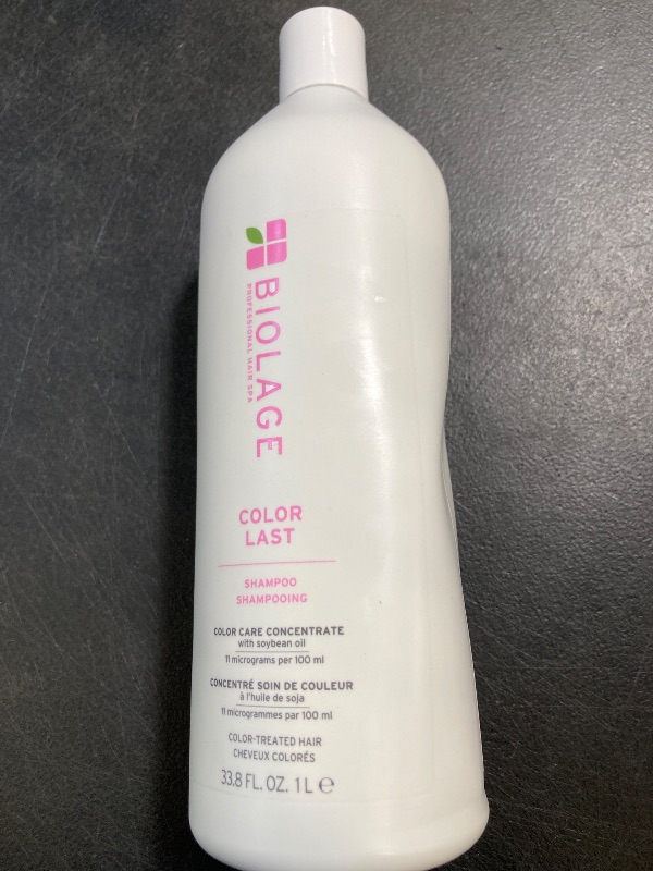 Photo 1 of Biolage Color Last Shampoo - For Color-Treated Hair, Nourishes, Strengthens, Hydrated, Soybean Oil and Stearic Acid, Paraben & Mineral Oil-Free, Vegan, 33.8 Fl Oz