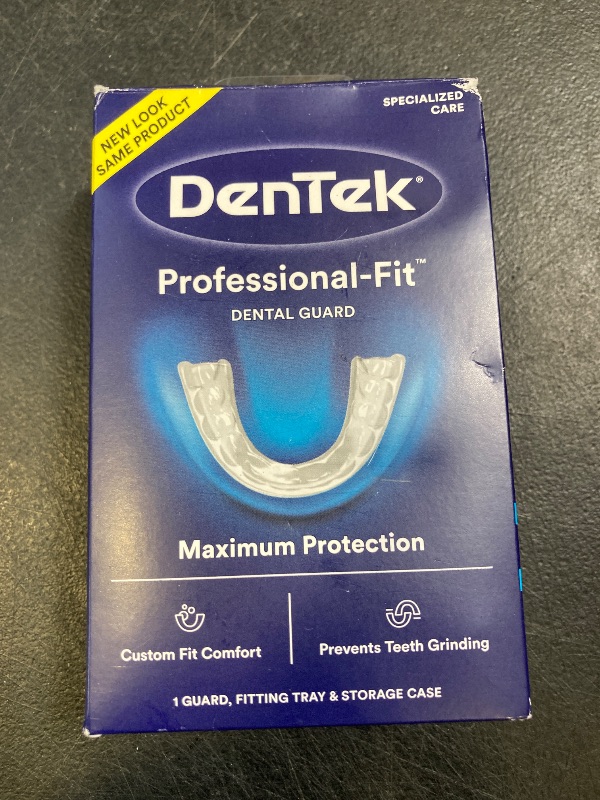 Photo 1 of DenTek Mouth Guard for Nighttime Teeth Grinding, Professional-Fit Dental Guard, 1 Count