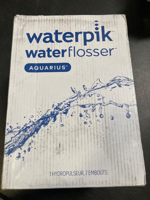 Photo 1 of Waterpik Aquarius Water Flosser Professional For Teeth, Gums, Braces, Dental Care, Electric Power With 10 Settings, 7 Tips For Multiple Users And Needs, ADA Accepted, White WP-660