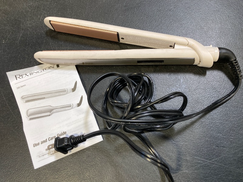 Photo 1 of Remington Shine Therapy 1 inch Hair Straightener Iron, Flat Iron Infused with Argan Oil & Keratin, Professional Ceramic Flat Iron for Less Frizz, Shines and Smooth, Styling Tools