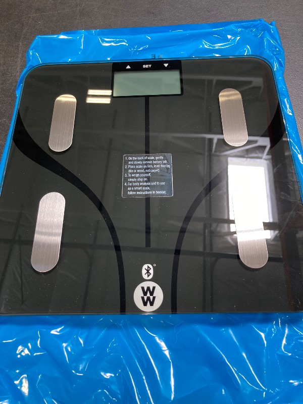 Photo 1 of Weight Watchers Scales by Conair Smart Scale for Body Weight, Digital Bluetooth Smart Bathroom Scale with Body Fat, Muscle, and BMI in Black