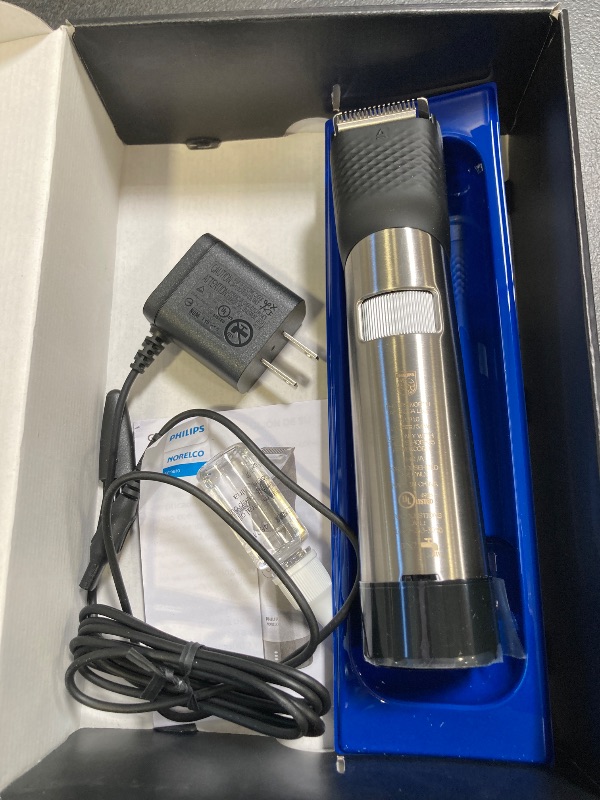 Photo 1 of Philips Norelco Series 9000, Ultimate Precision Beard and Hair Trimmer with Beard Sense Technology for an Even Trim, BT9810/40