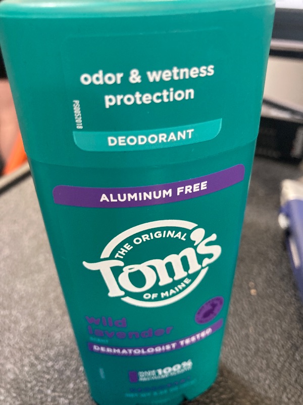 Photo 1 of Tom’s of Maine Wild Lavender Natural Deodorant for Women and Men, Aluminum Free, 3.25 oz