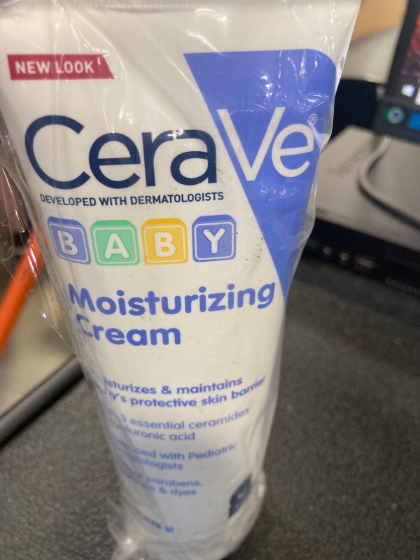 Photo 1 of CeraVe Baby Cream, Gentle Moisturizing Cream with Ceramides, Fragrance, Paraben, Dye & Phthalates Free, Rich & Non-Greasy Feel, Gentle Baby Skin Care, 8 Ounce