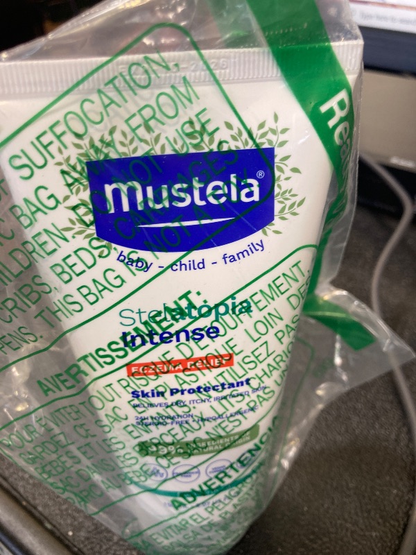 Photo 1 of Mustela Eczema Relief Cream Stelatopia Intense - Fragrance-Free Moisturizing Body Lotion with Colloidal Oatmeal - For dry, itchy, irritated skin & flare-ups - Baby, Child & Adult - 5.07 fl. oz.