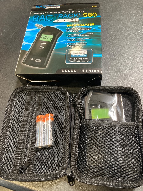 Photo 1 of BACtrack S80 Breathalyzer | Professional-Grade Accuracy | DOT & NHTSA Approved | FDA 510(k) Cleared | Portable Breath Alcohol Tester for Personal & Professional Use