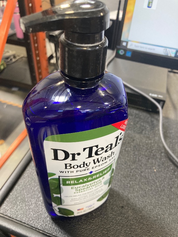 Photo 1 of Dr. Teal's by Dr. Teal's Body Wash with Pure Epsom Salt - Relax & Relief with Eucalyptus & Spearmint -710ml/24OZ for UNISEX