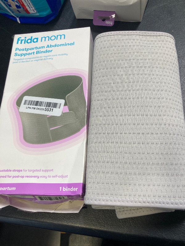 Photo 1 of Frida Mom Belly Binder Postpartum Recovery, for Natural Delivery & C-Section Recovery, 9" High Adjustable Compression Wrap
