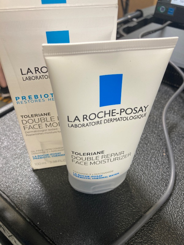 Photo 1 of La Roche-Posay Toleriane Double Repair Face Moisturizer, Daily Moisturizer Face Cream with Ceramide and Niacinamide for All Skin Types, Oil Free, Fragrance Free