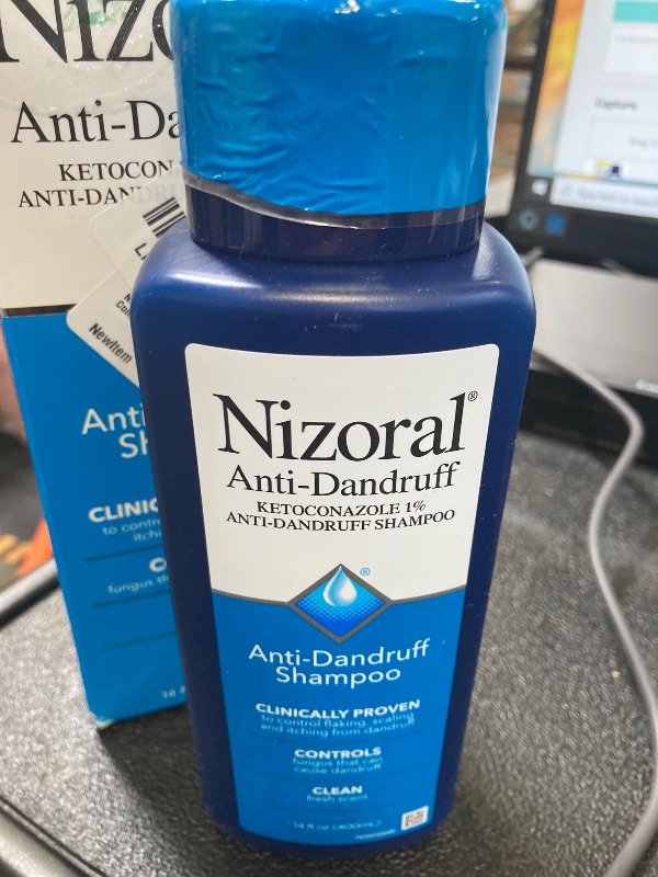 Photo 1 of Nizoral Anti-Dandruff Shampoo with 1% Ketoconazole, Fresh Scent, 14 Fl Oz