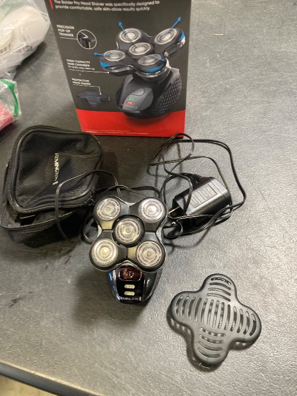 Photo 1 of Remington Balder Pro Electric Razor for Head XR7000A - Premier Wet/Dry Bald Head Shaver, Flex Blades for a Close Shave, Cordless Rechargeable, Effortless Head Shaving with Precision Dual Track Heads