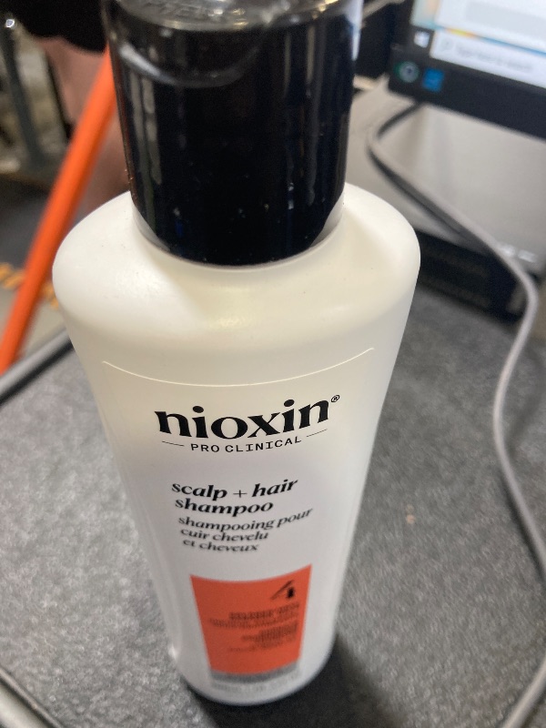 Photo 1 of Nioxin System 4 Scalp + Hair Shampoo | For Colored or Damaged Hair with Progressed Thinning | With Niacinamide and Biotin | 10 Fl oz.