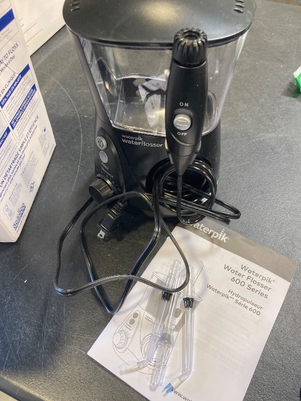 Photo 1 of Waterpik Aquarius Water Flosser Professional For Teeth, Gums, Braces, Dental Care, Electric Power With 10 Settings, 7 Tips For Multiple Users And Needs, ADA Accepted, Black WP-662, Packaging May Vary