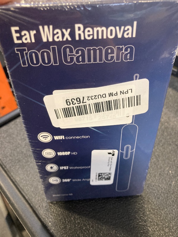 Photo 1 of Yorsfun Ear Wax Removal - 3 in 1 Wireless WiFi Rechargeable Ear Cleaner, FSA Eligible Items Only List, 1080P HD Camera Lens & 7 Pcs Ear Set, Ear Cleaning Kit with 15 Replacement Tips, Black